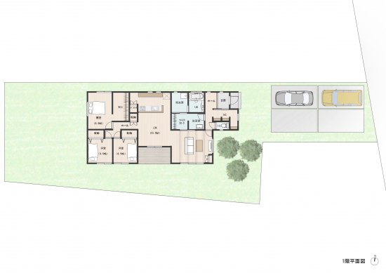 充実の収納でオシャレを楽しめる平屋の住まい