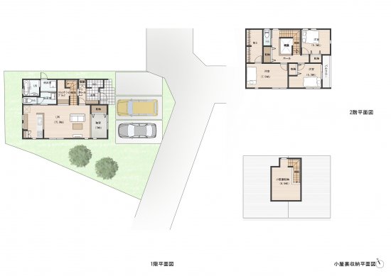 小屋裏収納でスッキリとした吹き抜けのある住まい
