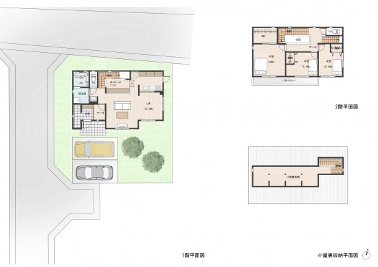 小屋裏収納採用でスッキリとした4人家族向けの住まい
