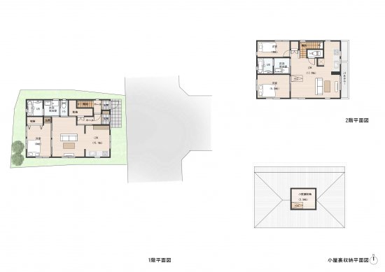 1階と2階にLDKを採用した快適な住まい