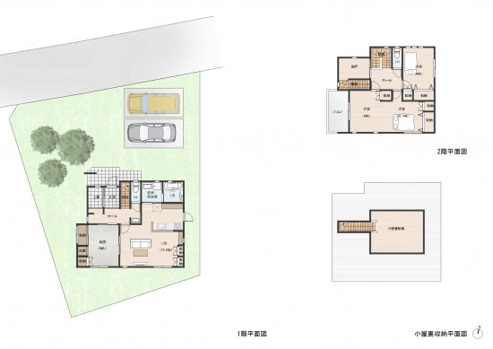 客間和室が特徴的な2階建ての住まい