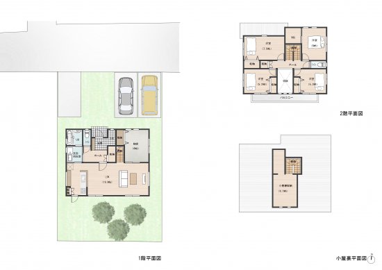 広々LDKと吹き抜けで明るい南欧風の住まい