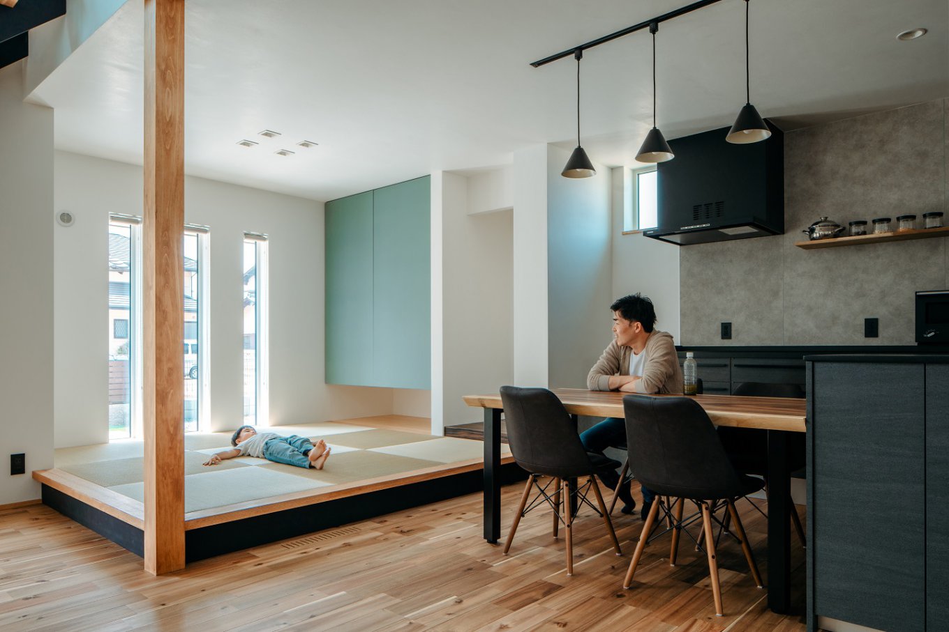 開放的な空間×高い住宅性能による1年中お家のどこにいても快適で心地のよい住宅設計