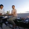 【スカイリビング】アウトドアで夕日を見ながら飲むワインは最高！