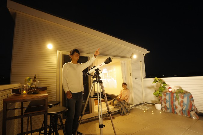 【スカイリビング】星空キャンプも楽しめます。