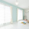 【キッズルーム】水色の壁紙は 男の子でも女の子でも、◎ 照明で違いを出して。