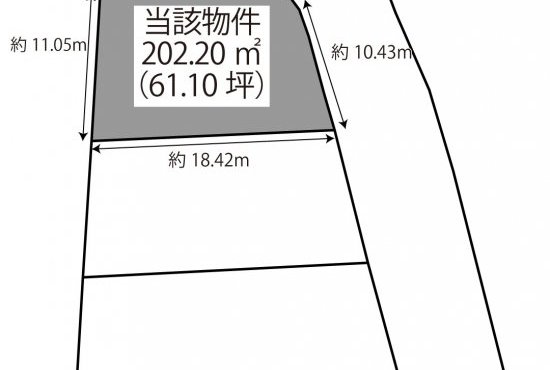 鹿児島市吉野町A区画　1,040万円（61.16坪）