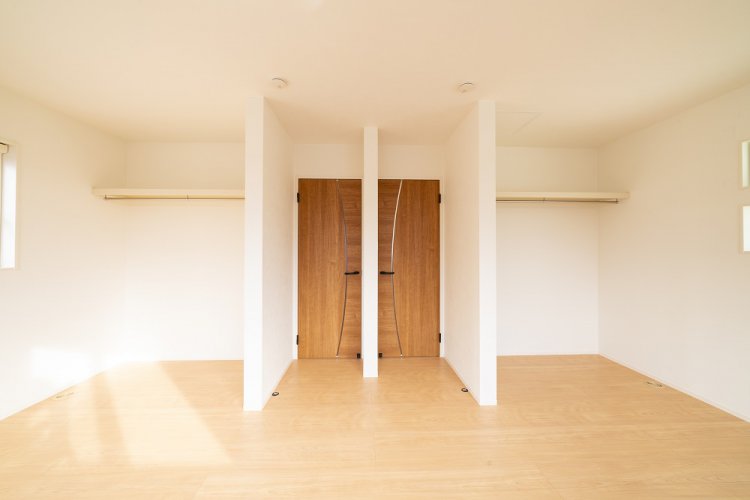 将来的に仕切れる子供部屋