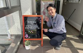 【盛岡北店】ウェルカムボードが春仕様になりました！