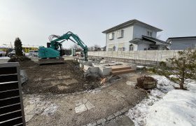 【盛岡南店】第二モデルハウスの解体中