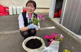【水沢店】花いっぱい運動!