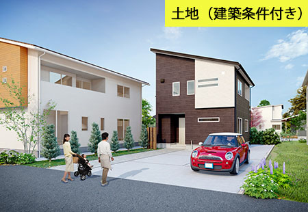 見前南小学校まで徒歩９分！東見前ハイツⅡ１区画