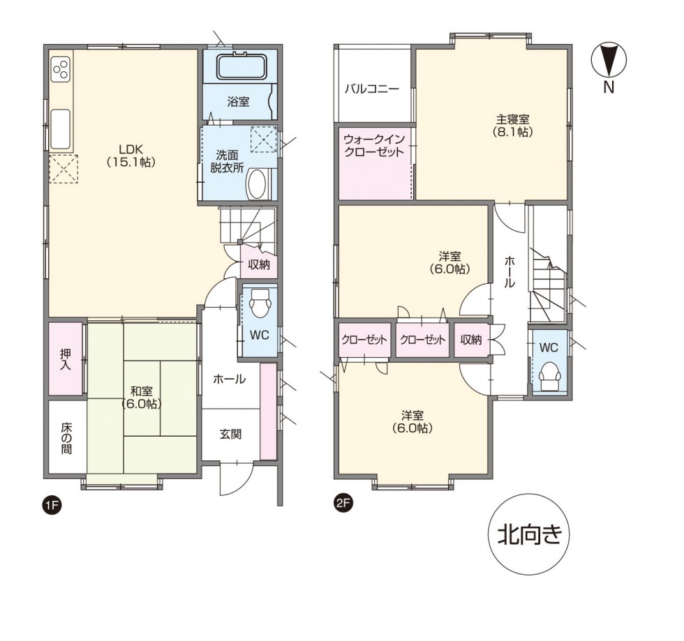 35坪 北向きプラン 35坪 北向きプラン