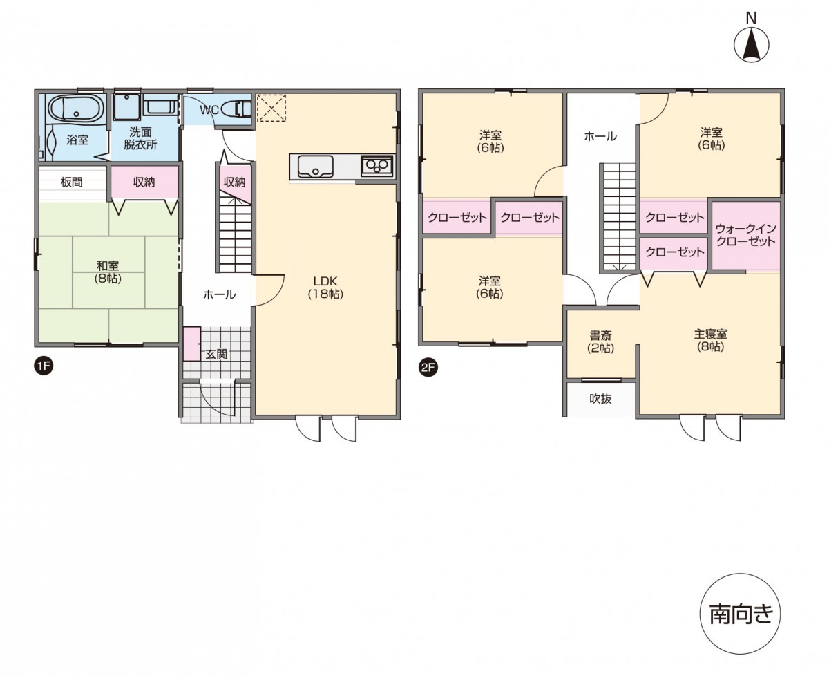 40坪 南向きプラン