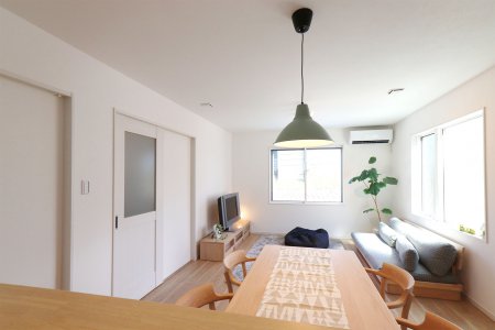 家族でゆったり寛げる、リビングダイニング
（写真：施工事例）