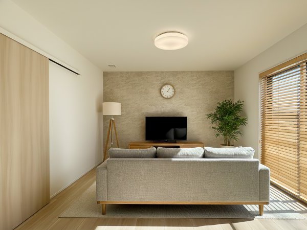 リビング
※実際の部屋の写真にAIを利用して家具を配置したイメージです。