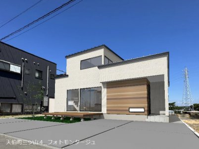 参考プラン_フォトモンタージュ
※実際の土地写真へパースを合成した画像になります。