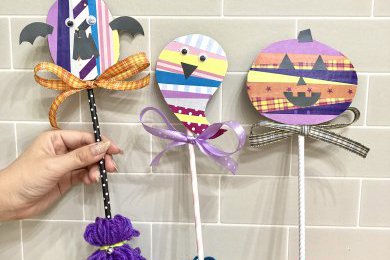 【お知らせ】１０月開催キッズワークショップ＼ハロウィンステッキ作り／