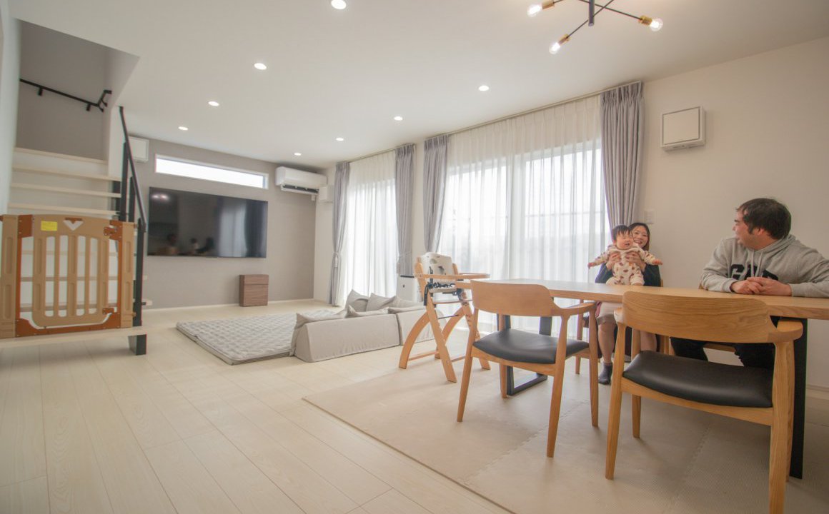 空を近くに感じられる我が家