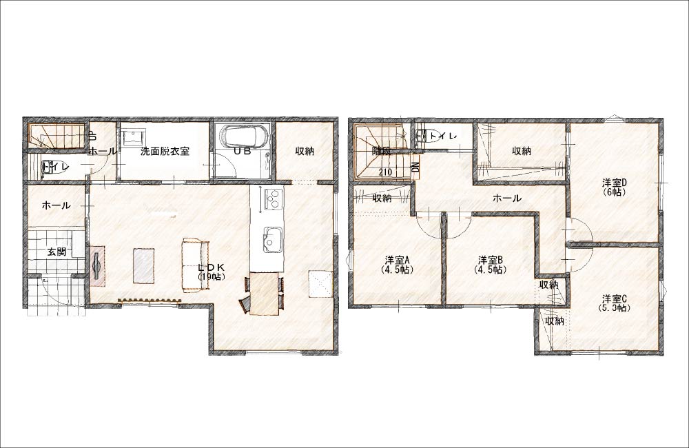 【山口市】平井5号地（2階建て／4LDK）