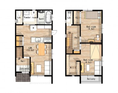 外壁の貼り分けがこだわりのクールなお家