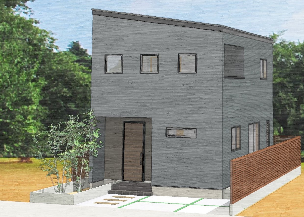 別荘風間取りのモダンなお家