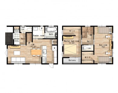別荘風間取りのモダンなお家