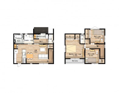 かっこいい黒のシンプルモダンのお家