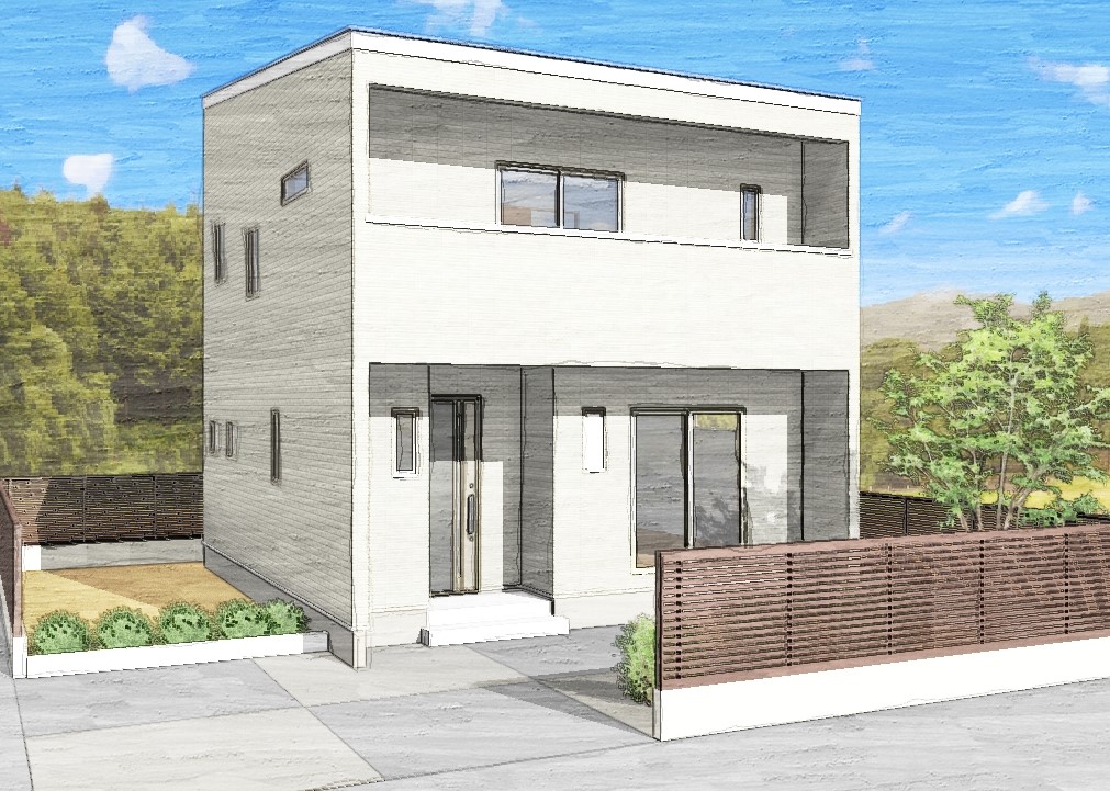 白で統一された清潔感のあるお家