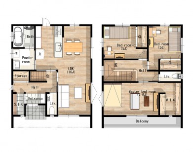 白で統一された清潔感のあるお家