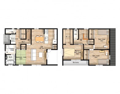 デッドスペースを生かした収納が多いお家