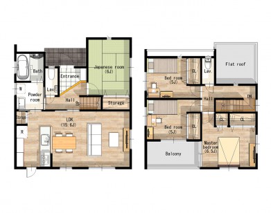 縦長窓がアクセントの個性的なお家