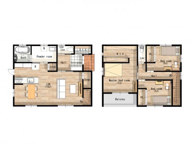 広々としたLDKと動線が考えられているお家