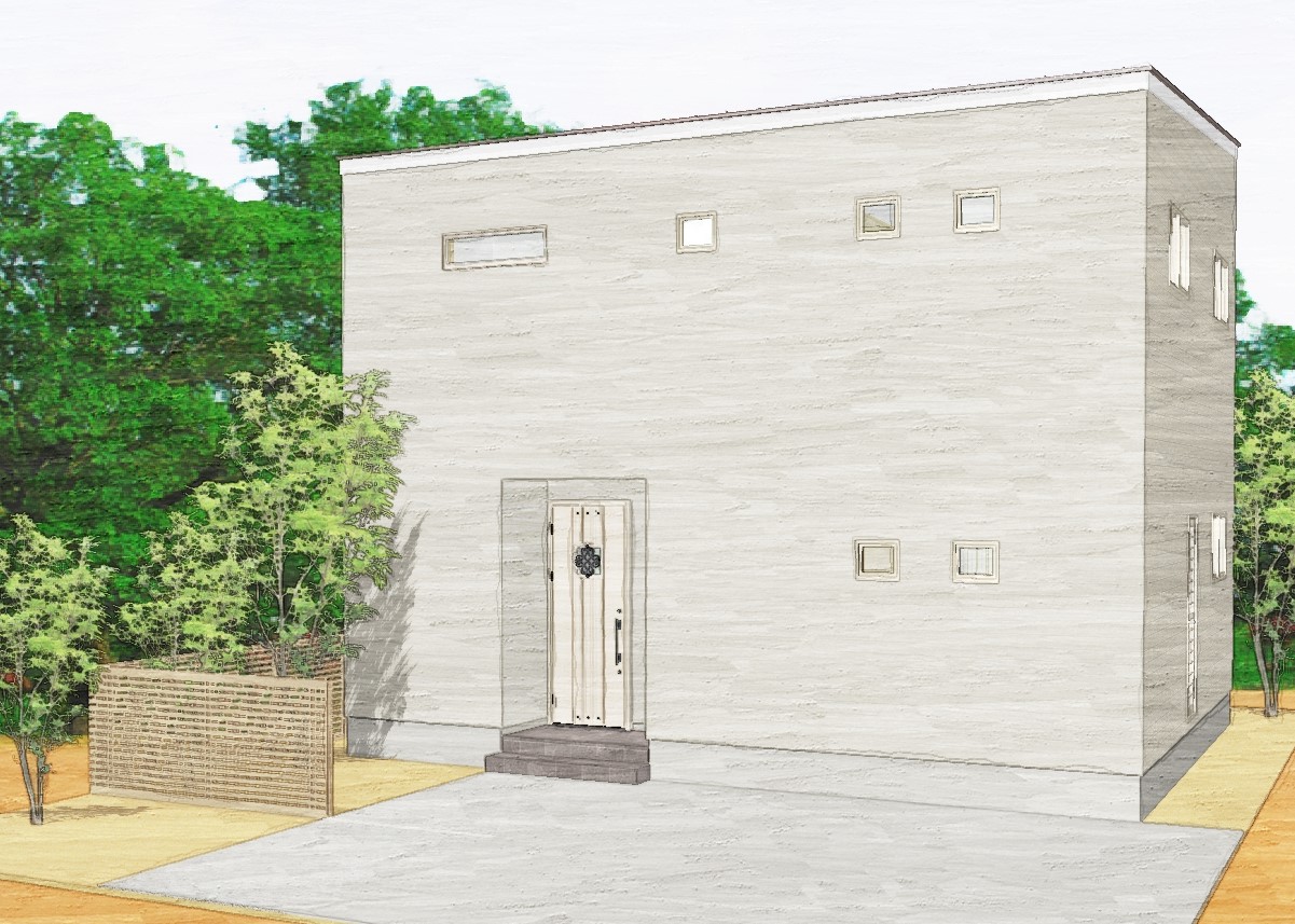 白で統一した清潔感のあるお家