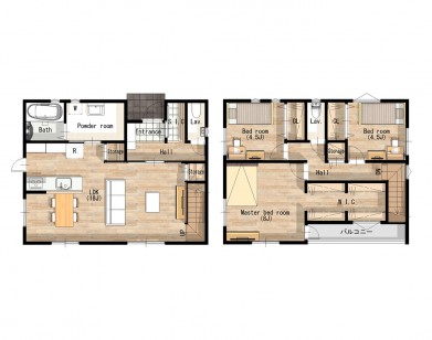 白で統一した清潔感のあるお家