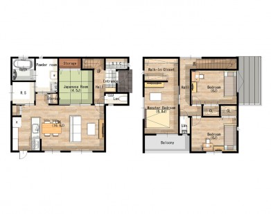 室内干しができる贅沢空間のお家