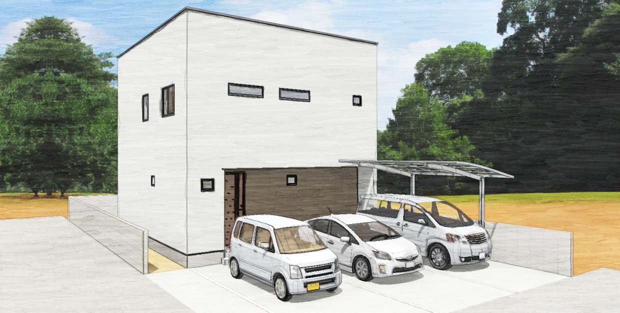 家事ラクで効率的な間取りのお家