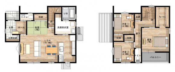 オープン和室がある家事ラクなお家