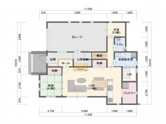 ★ガレージ直結の家族玄関とおまとめパントリーで快適生活