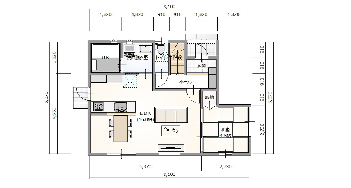主婦に優しいコンパクトで使い勝手のいい家 山口県のローコスト注文住宅ハウスメーカー ファーストホーム
