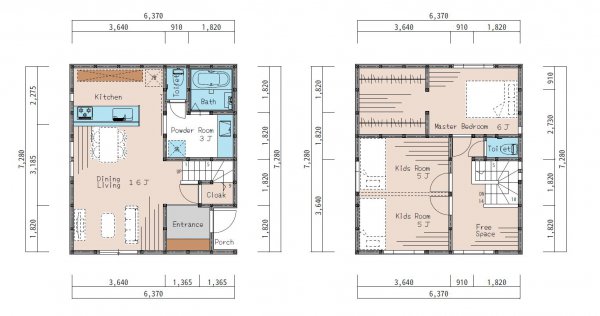 忙しい奥様向け！水回りがまとまった家事が楽々なお家♪