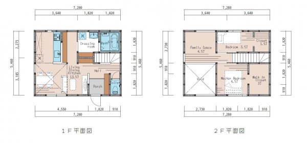 コンパクトなのに開放的♪　吹き抜けのある心地の良いお家