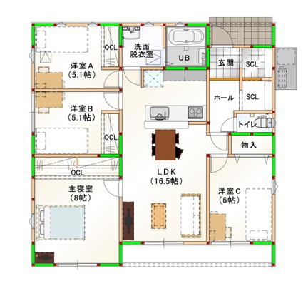 厳選プラン いえとち本舗のイエテラス 愛知県三河で月３万円で叶う新築住宅