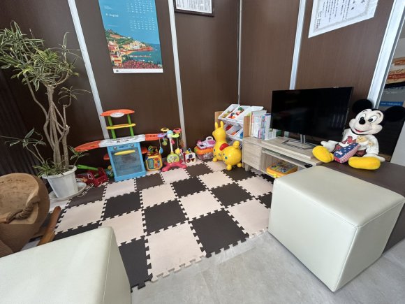 キッズスペースも完備。