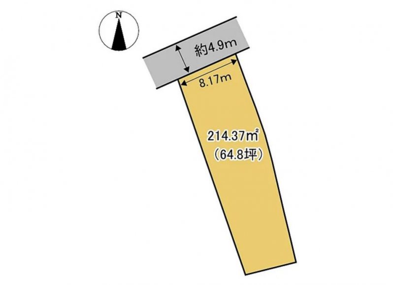 【土地】加東市社64坪・平屋も2階建てもどちらも叶う