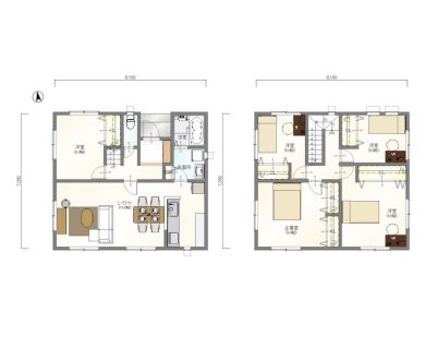 標準プラン：N-Dtype 5LDK2階建て
