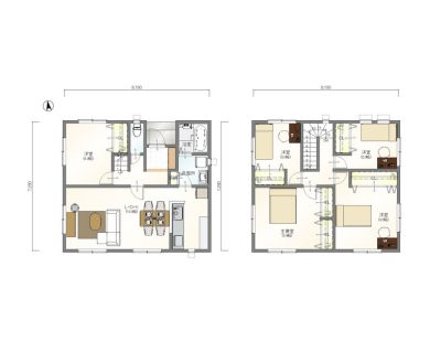 標準プラン：N-Etype 5LDK2階建て
