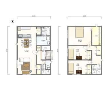 標準プラン：EW-Btype 3LDK2階建て