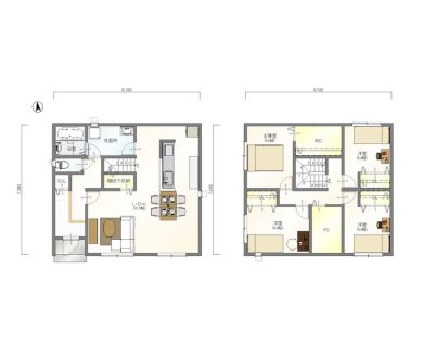 標準プラン：S-Dtype 4LDK2階建て