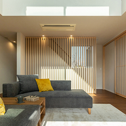 和の趣きと北欧を融合させたジャパンディスタイルの家（長久手展示場）